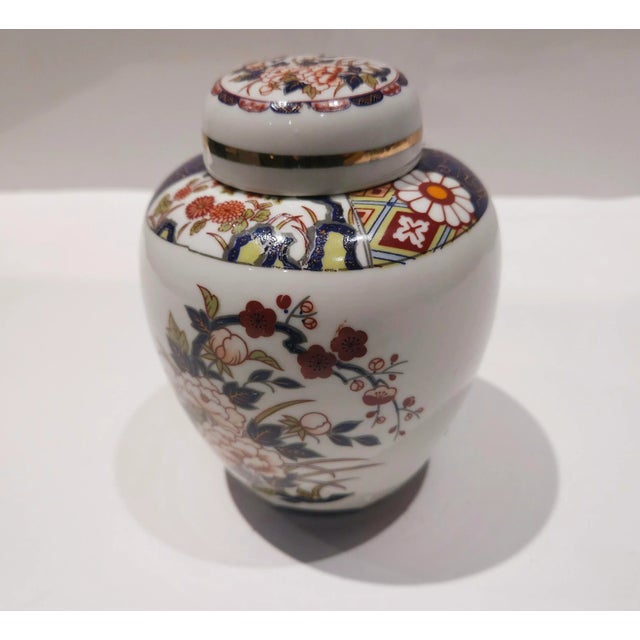Asian Vintage Japanese Imari Jar For Sale - Image 3 of 12
