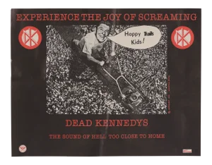 1982 Dead Kennedys "The Sound of Hell Too Close to Home" Promotional Poster Ronald Reagan