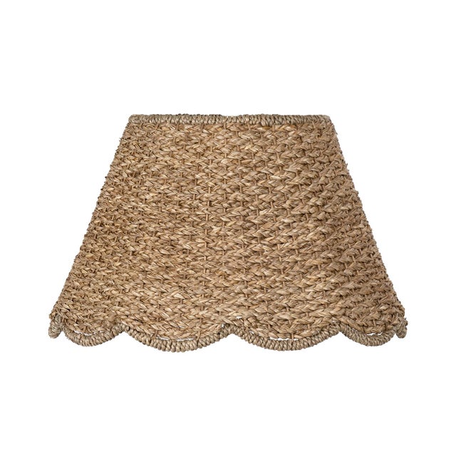 A woven rattan and seagrass scalloped shade for added texture and warmth. Regina Andrew Briar Shade Alternative (Rattan);...