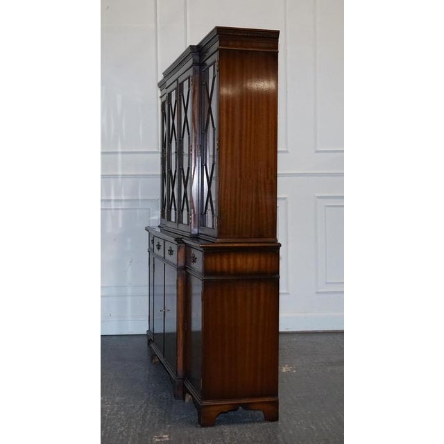 Georgian Breakfront Four Door Display Cabinet For Sale - Image 4 of 18