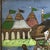 Antique Persian Qajar Dynasty Reverse Glass Painting – Equestrian Warrior in Ornate Gilt Frame For Sale - Image 4 of 12