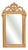 Antique Gold Leaf Mirror with Floral Crest For Sale