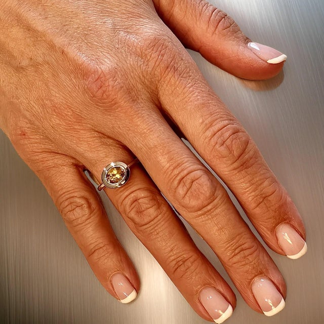 Natural Fine Quality Sapphire Ring 6.5 14k W Gold 1.09 Cts Certified $3,950 311007 This is a Unique Custom Made Glamorous...