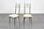 Mid-Century Brass, Metal and White Fabric High-Backed Chairs, Italy, 1950s, Set of 2 For Sale - Image 10 of 18