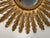Mid 20th Century French Gilt Sunburst or Starburst Mirror (Diameter 26 3/4) For Sale - Image 5 of 11