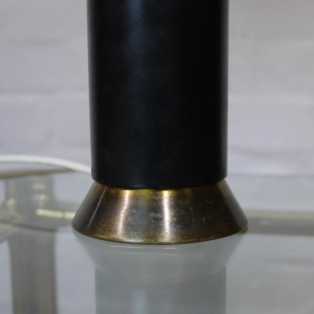 Mid-Century Black & Gold Table Lamp, 1950s For Sale - Image 6 of 10