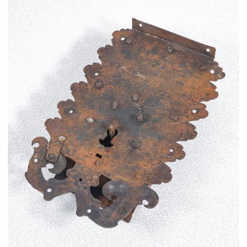 Ancient Lock with Iron Key, 1800s For Sale - Image 15 of 18