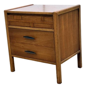 Mid Century Modern Walnut Nightstand / End Table