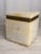 Vintage White Stone Alabaster Trinket Box With Brass Shell Clasp, Jewelry Box, Square Stone Hinged Casket, Hollywood Regency Vanity Decor For Sale In Pittsburgh - Image 6 of 12