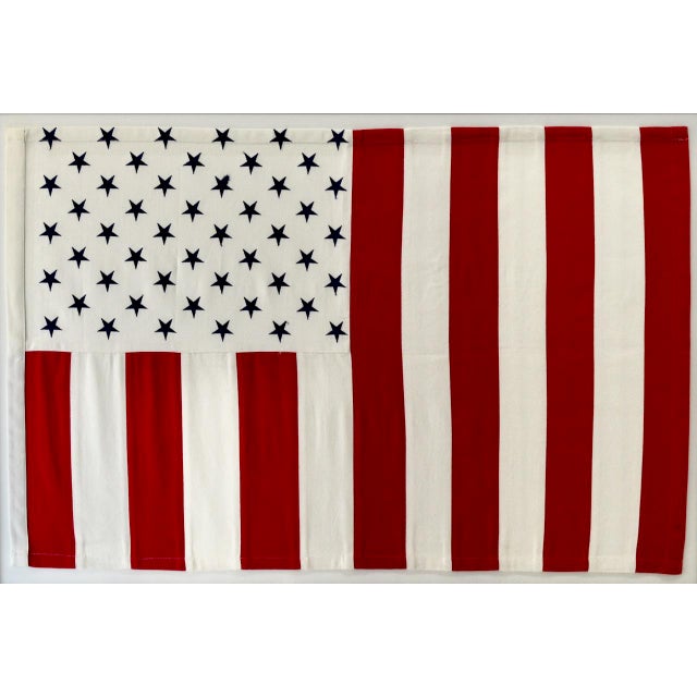 Vertical 50 Star American Flag, Wall Art Decor For Sale - Image 4 of 4