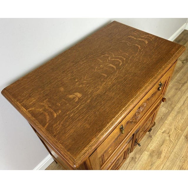 Vintage French Louis XIV Oak Sideboard For Sale - Image 11 of 18