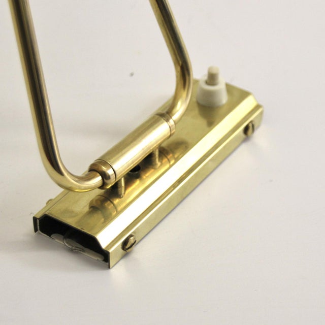 Yellow Diabolo Articulated Wall Light attributed to Rene Mathieu for Lunel, 1950s For Sale - Image 11 of 16