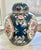 Chinoiserie Blue Floral Chinese Export Lidded Jar For Sale - Image 3 of 9
