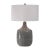 This Ceramic Base Keeps It Simple In Shape, Yet Upscale With Its Fashionable Pattern That's Finished In A Distressed Blue-...