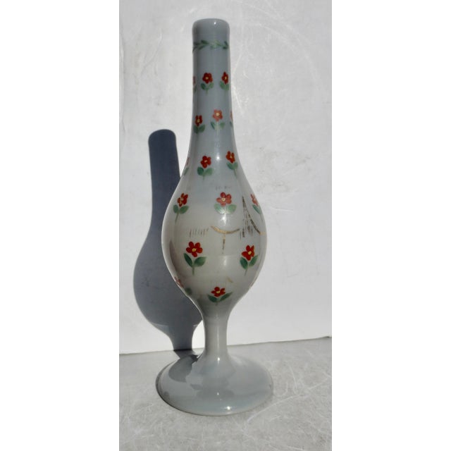 Beykoz Turkey Opaline Glass Rosewater Sprinkler Vase 19th Century For Sale - Image 4 of 9