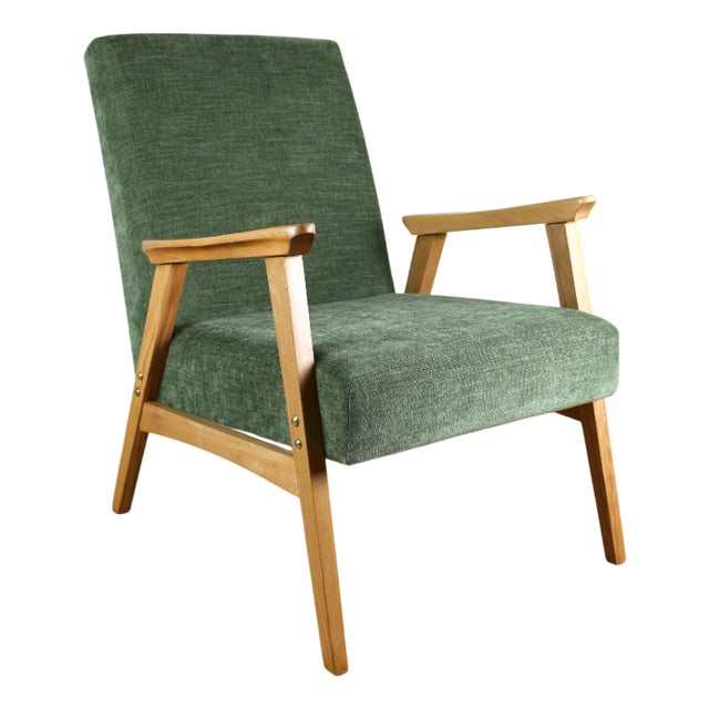 Vintage Lounge Chair in Structural Light Wood, 1970 For Sale