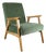 Vintage Lounge Chair in Structural Light Wood, 1970 For Sale