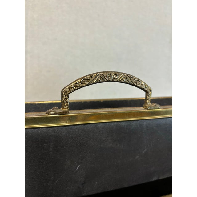 English Vintage English Repousse Magazine Box For Sale - Image 3 of 9