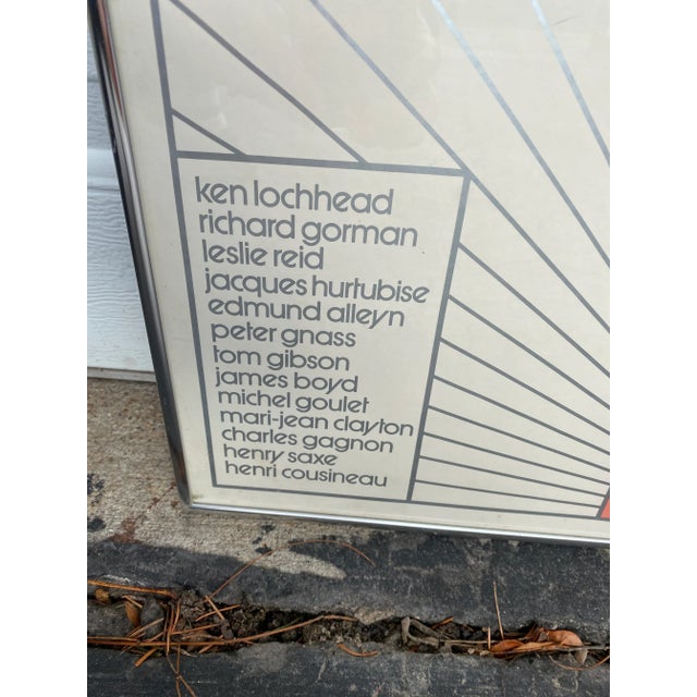 1970s Pop Art Exhibition Poster by Neville Smith, Framed For Sale In Milwaukee - Image 6 of 13