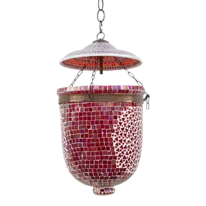 Garnet Pendant Mosaic Lantern