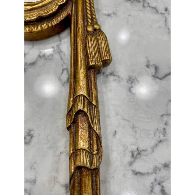 Wood Pair of Vintage Giltwood Wall Display Shelves For Sale - Image 7 of 8