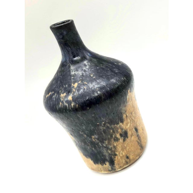 Late 20th Century 1970s Artisan Signed Studio Pottery Glazed Stoneware Bud Vase For Sale - Image 5 of 11