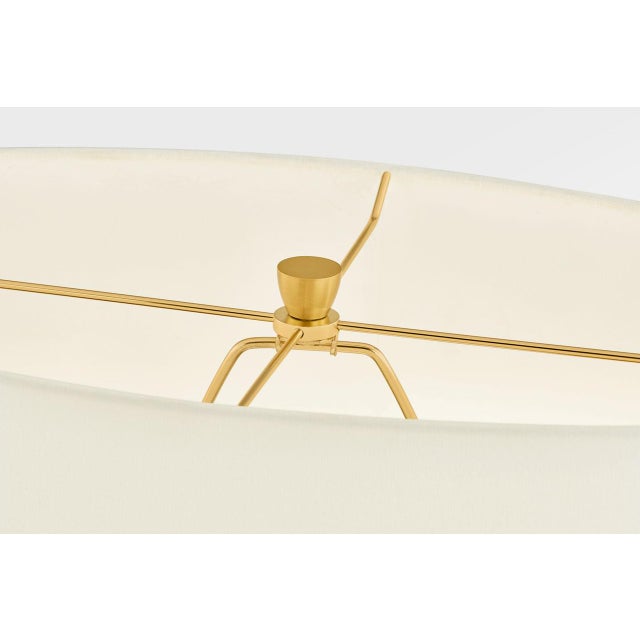 Contemporary Hable by Visual Comfort Studio Pente Table Lamp in Green For Sale - Image 3 of 6