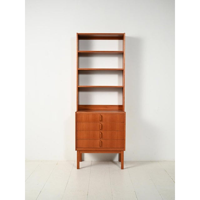 Wood Scandinavian Teak Bookcase by Bertil Fridhagen for Bodafors, 1960s For Sale - Image 7 of 7