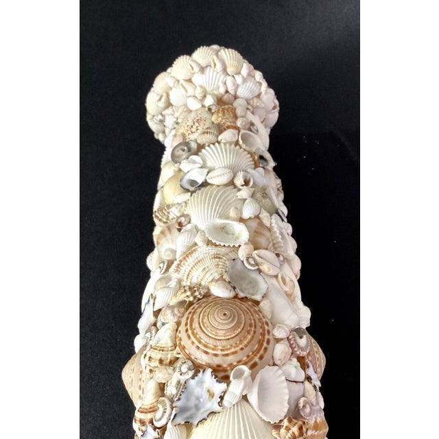 Shell Decorated Pedestal Candlestick For Sale - Image 10 of 11