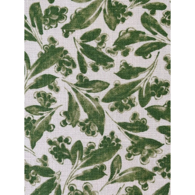 Michael Smith Jasper Pagoda Leaf Green Fabric 2 6/8 Yards For Sale In Raleigh - Image 6 of 7