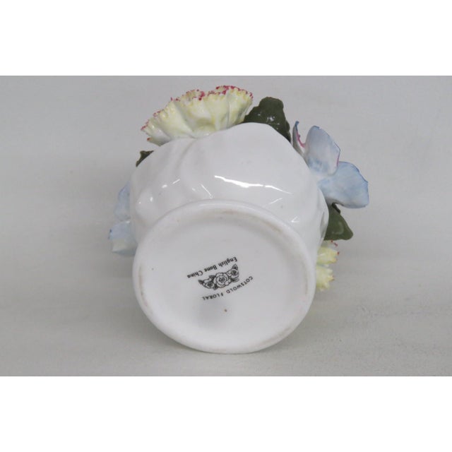 Cotsworld English Bone China Floral Arrangement Pedestal Bowl Figurine 5053b For Sale In Miami - Image 6 of 11