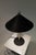 Black Postmodern Table Lamp with Black Cone Shade and Brushed Aluminum Stem, 1980s For Sale - Image 8 of 13
