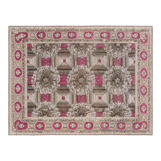Antique Ukrainian Bessarabian Botanical Rug For Sale