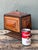 Vintage Tramp Art Wood Box on Pedestal For Sale - Image 17 of 17