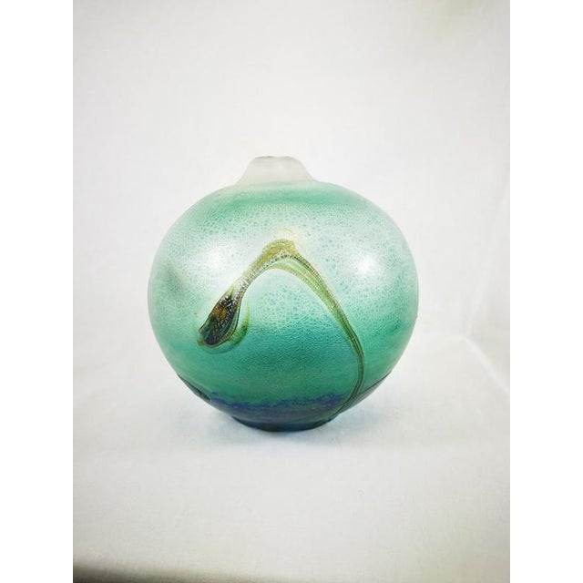 Blown Glass Ball Vase by Jean Claude Novaro For Sale - Image 11 of 12