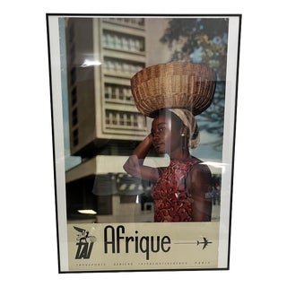 Tai Africa Advertising Poster from Braun Mulhouse, 1960s For Sale