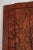 Monumental Vintage Thai Hand-Carved Wood Kinnari Wall Panel, Red and Gold For Sale In Palm Springs - Image 6 of 15