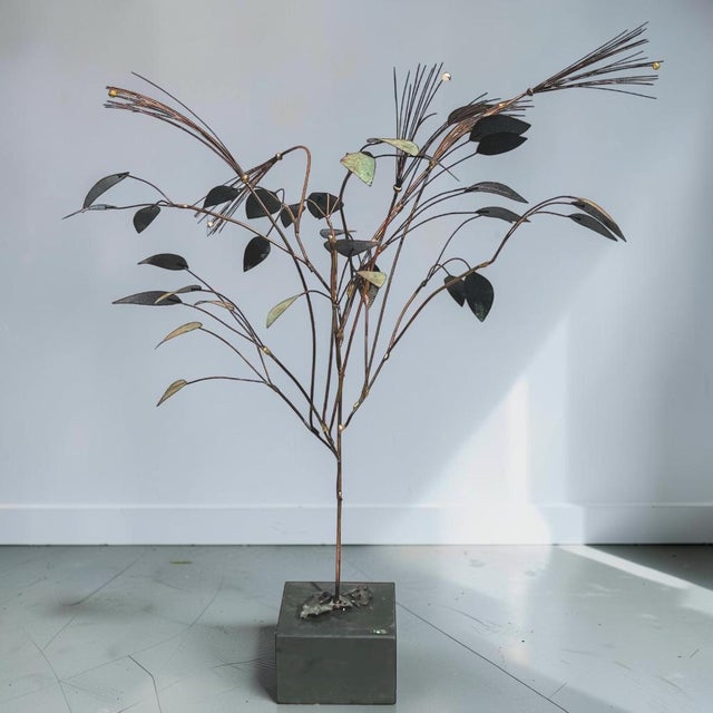 Curtis Jere 1969 Curtis Jere Metal Tree Sculpture For Sale - Image 4 of 5