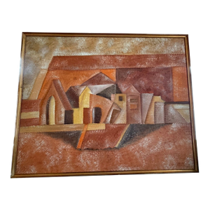 1970s Simon Avissar, Surrealism Painting