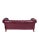 Chesterfield Victorian Burgundy Leather Sofa For Sale - Image 4 of 12