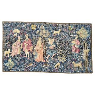 French Hand-Printed Danse Tapestry, 1960s For Sale