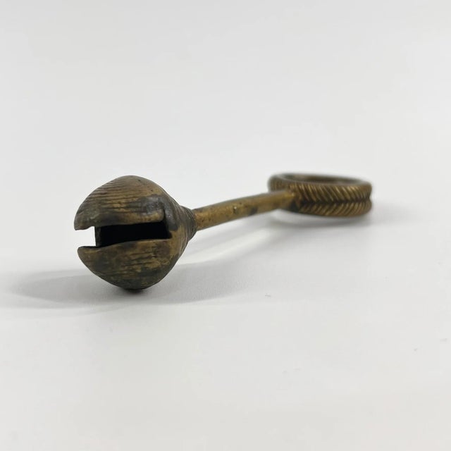 Bronze Early 20th Century Crotal Bell Pendant Cameroon Sieber Collection For Sale - Image 8 of 9