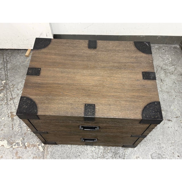 Restoration Hardware Heirloom Silver-Chest Closed Nightstand For Sale In San Francisco - Image 6 of 12