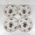 Set of 4 "Agreste" dinner plates, Sarreguemines, late 20th century, Pyroblan porcelain Pyroblan porcelain plate (for...