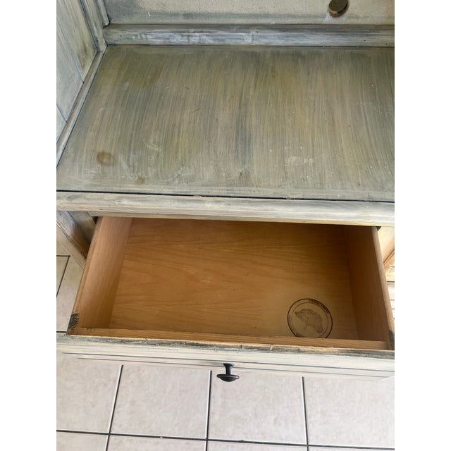 White Wash Distressed Buffet Cabinet For Sale - Image 12 of 12
