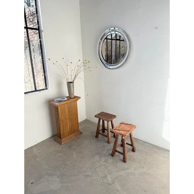 1960s Vintage Oak Stools, 1960s, Set of 2 For Sale - Image 5 of 18