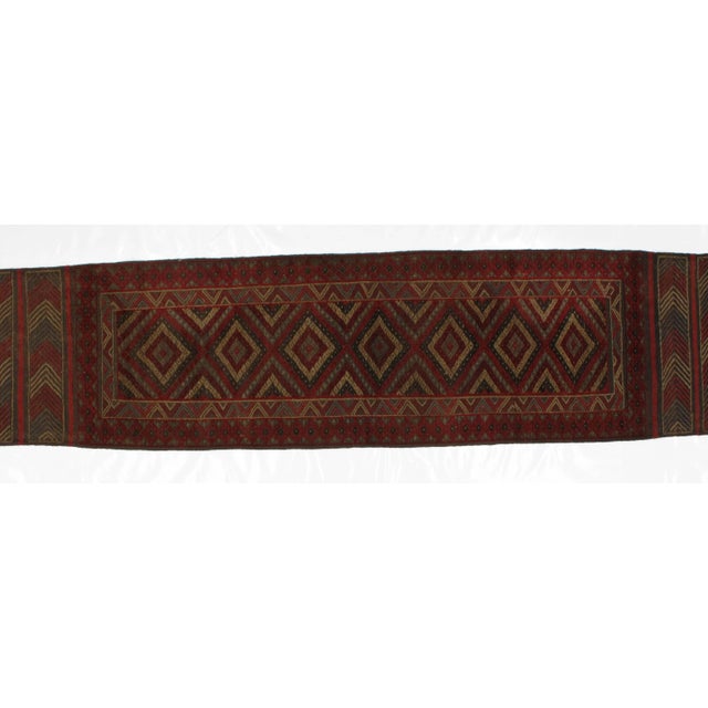 Wool on wool pile genuine handwoven very fine Baluchestan runner in excellent condition. The piece is from the 1950s.