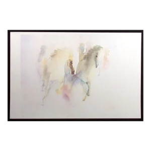 Vintage Beatrice Bulteau "Distinction" Signed Serigraph of Horses