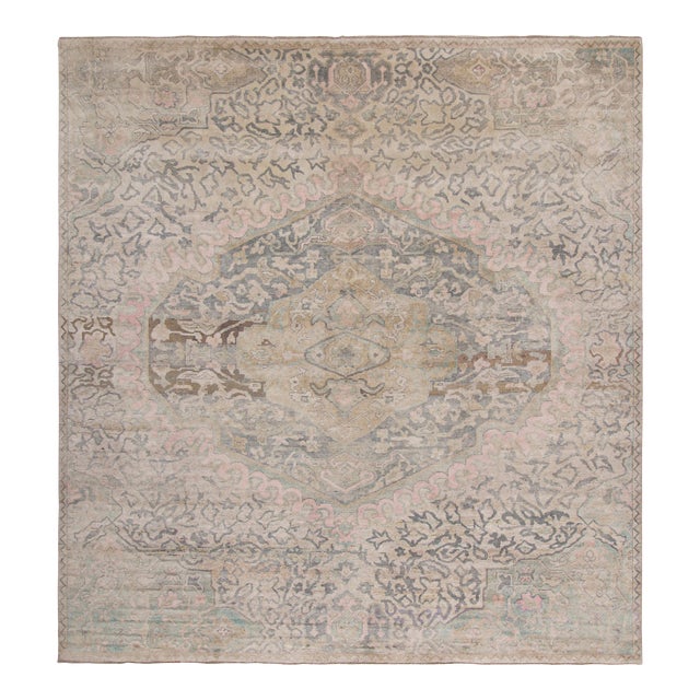 Rug & Kilim’s Oushak Style Rug With Polychromatic Patterns For Sale