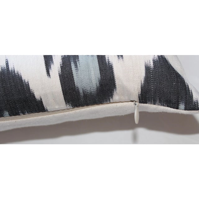 Contemporary Silk Ikat Bohemian Throw Pillow For Sale - Image 4 of 7